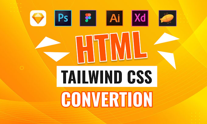 Gig Preview - Convert figma to HTML PSD to HTML   by tailwind CSS responsive web design