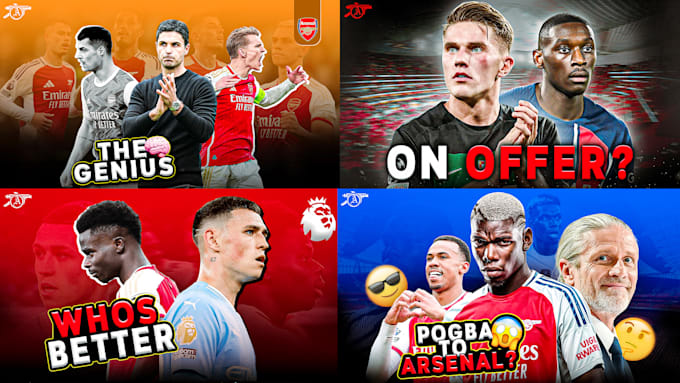 Gig Preview - Design youtube thumbnail for football channel