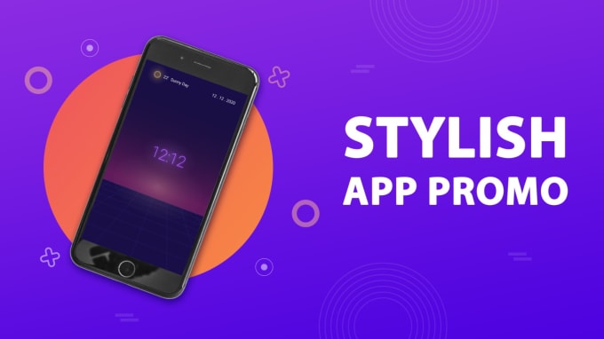 Gig Preview - Prepare a stylish and playful custom app promo video for website or mobile app