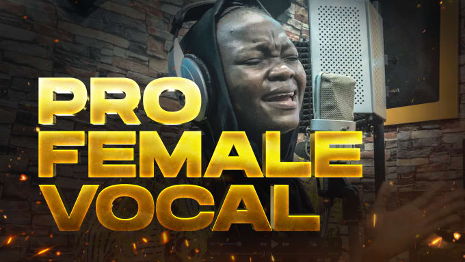 Gig Preview - Be your pro female vocal, female singer in 24hrs