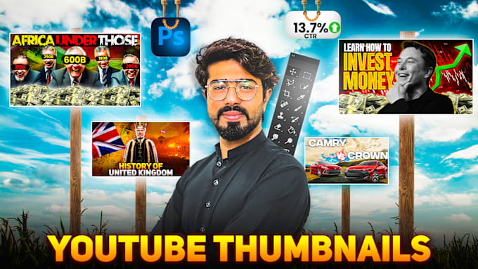 Gig Preview - Design amazing youtube video thumbnail