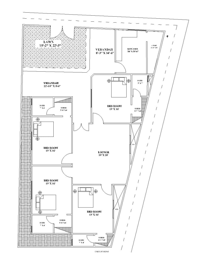 Gig Preview - Do architecture floor design and layout drawing