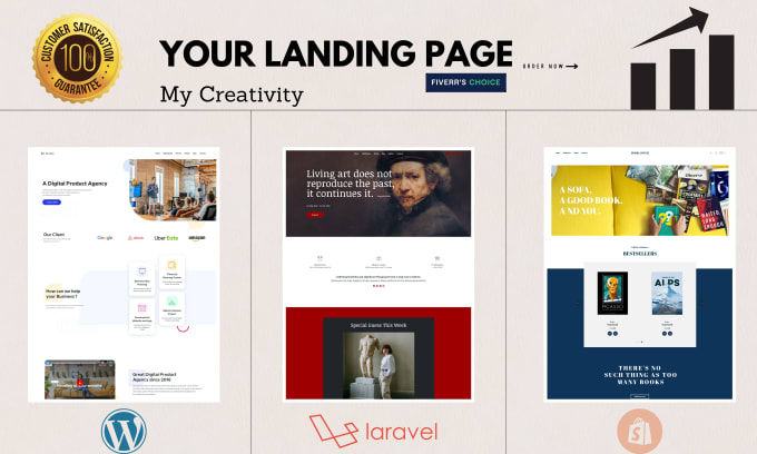 Gig Preview - Develop professional and responsive landing page for you