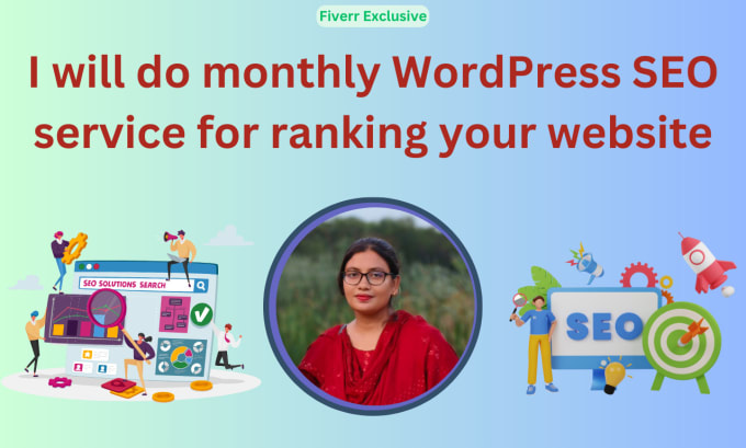 Gig Preview - Do monthly wordpress SEO service for ranking your website