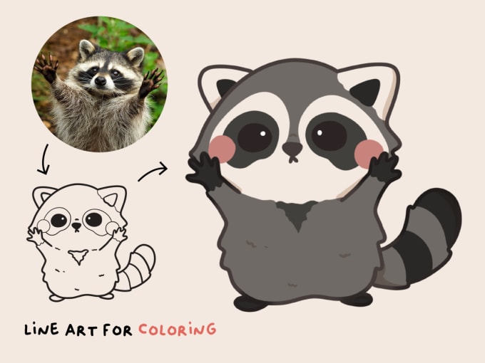 Bestseller - draw cute cartoon animals or pet illustration