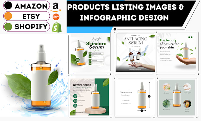 Bestseller - be graphic artist amazon pictures etsy shopify unique infographic photo editing