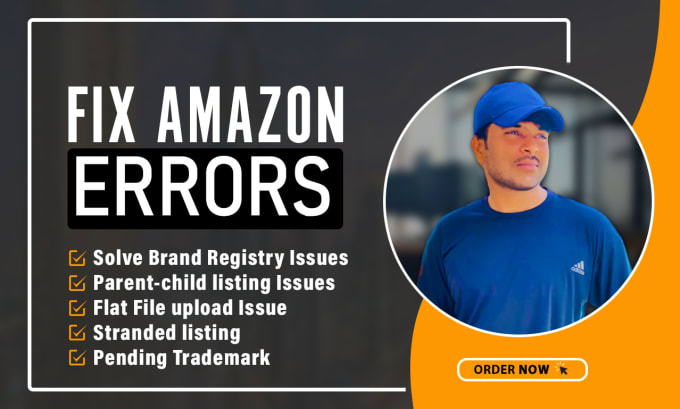 Gig Preview - Amazon VA flat file variation listing error  5461 5665 brand error