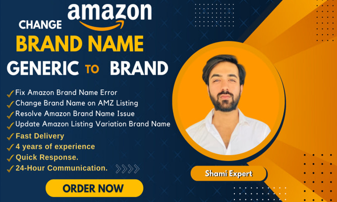 Gig Preview - Change generic to brand name, old to new brand name on amazon listing