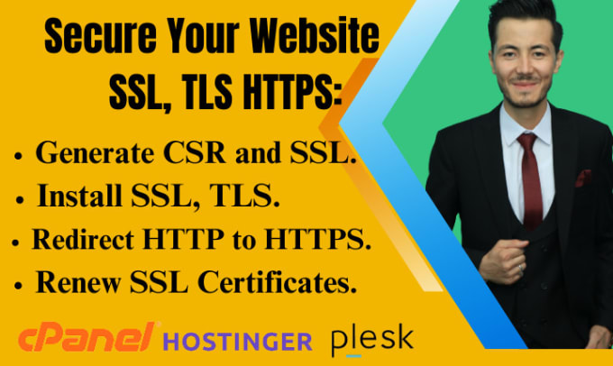 Gig Preview - Secure your website with SSL certificate http to https in one hour