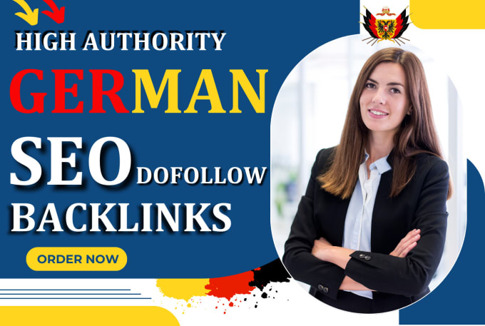 Gig Preview - Do german seo dofollow backlinks service via link building for google ranking