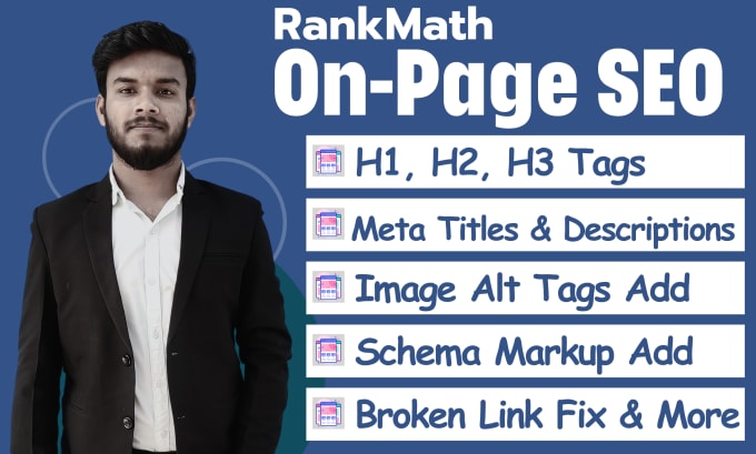 Gig Preview - Do wordpress onpage SEO with rankmath or yoast plugin