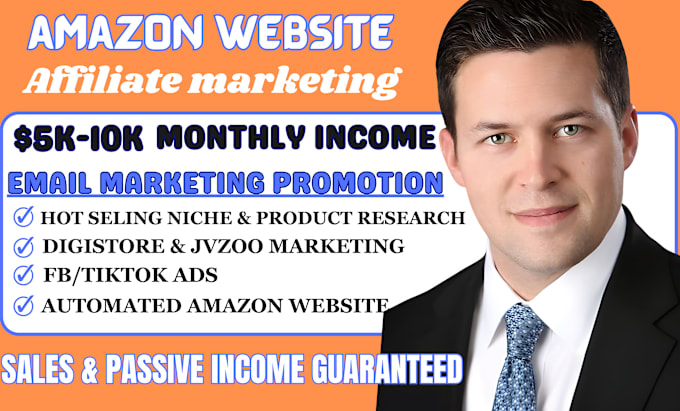 Gig Preview - Do autopilot amazon affiliate website clickbank affiliate sales funnel marketing