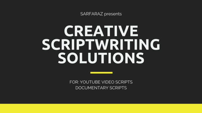 Gig Preview - Write a professional documentary script for you