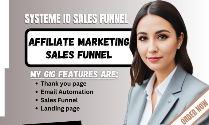 Gig Preview - Design systeme io sales funnel, landing page in systeme io