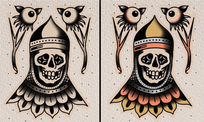 Gig Preview - Design traditional tattoo style illustrations