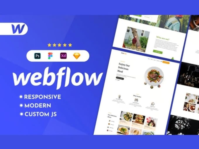 Gig Preview - Design and build stunning webflow website