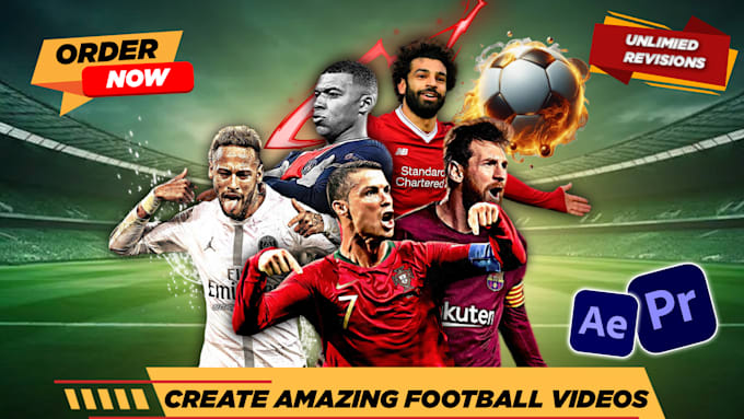 Gig Preview - Edit professional football videos for your youtube channal