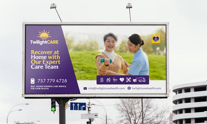 Gig Preview - Design rollup retractable pull up banner for medical healthcare homecare