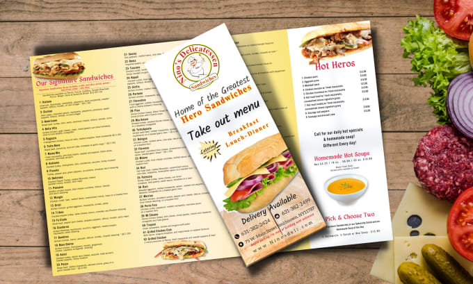 Gig Preview - Do restaurant menu design, food menu, drinks menu