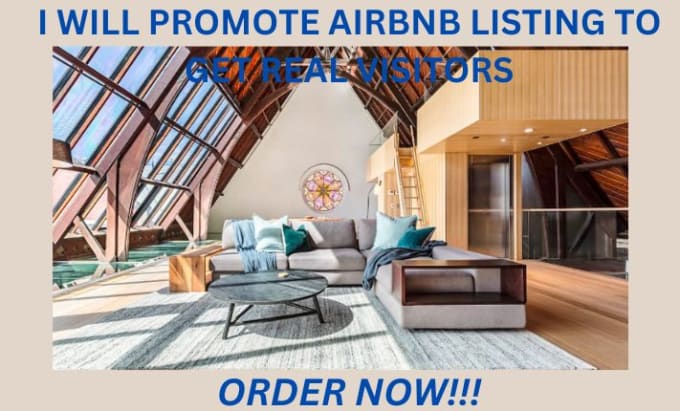 Gig Preview - Promote airbnb listing airbnb website vrbo home listing to get real visitors