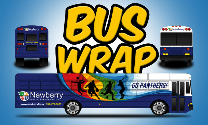 Gig Preview - Attractive bus wrap design, box truck, vehicle wrap, food truck, wrap for you