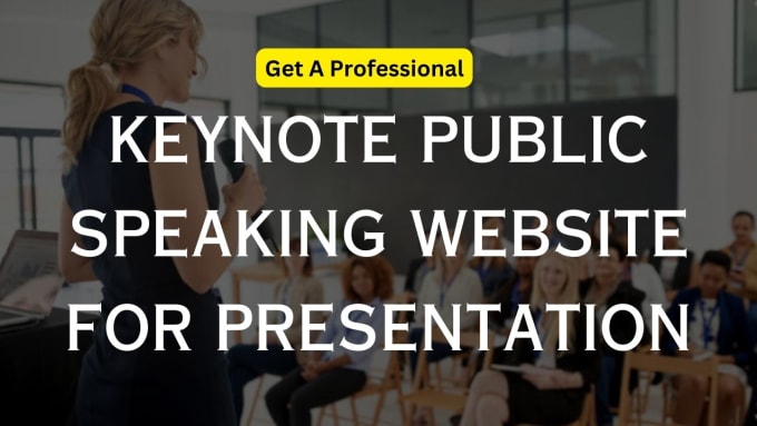 Gig Preview - Design keynote website, life coaching website, presentation, public speaking wix