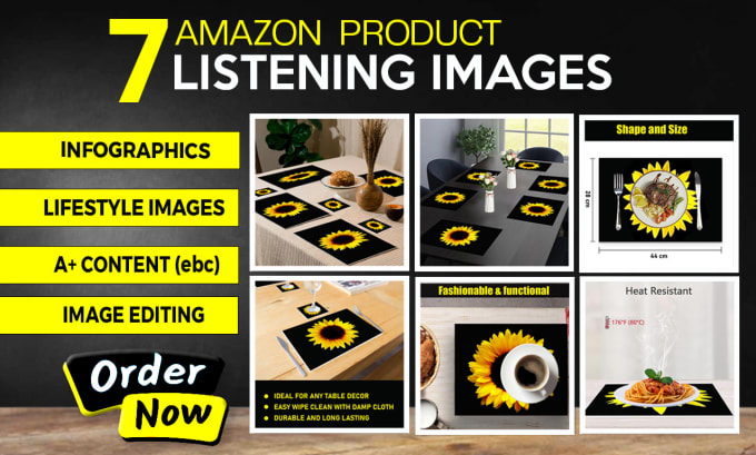 Gig Preview - Design amazon listing pictures and do photo editing