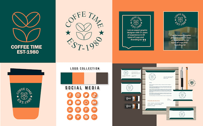 Gig Preview - Do company logo design, brand identity with brand style guide and branding kit