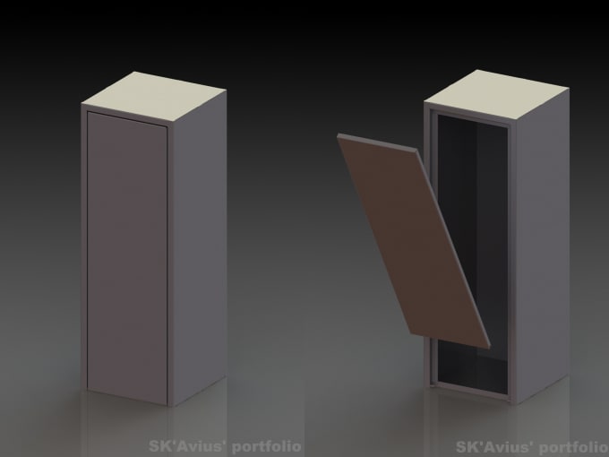 Gig Preview - Make enclosure with removable door manufacturing drawings