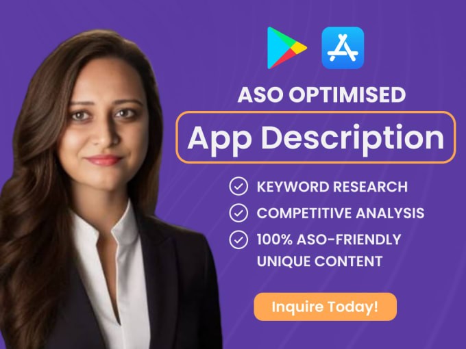 Gig Preview - Write aso optimised content for app description