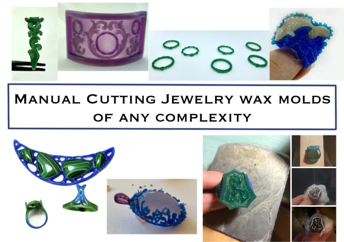 Gig Preview - Design you 3d jewelry master model in wax