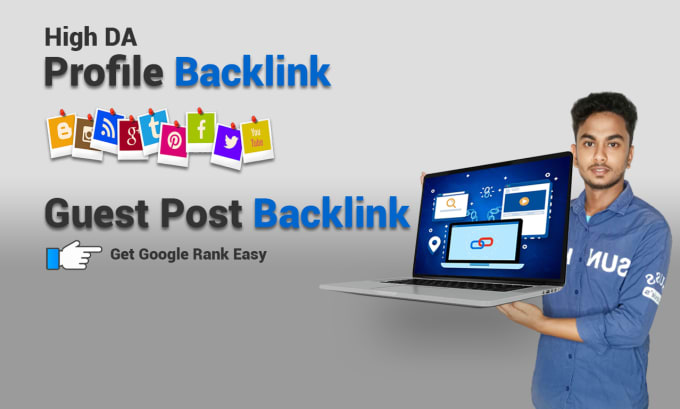 Gig Preview - Do high da SEO guest posts and profile backlinks