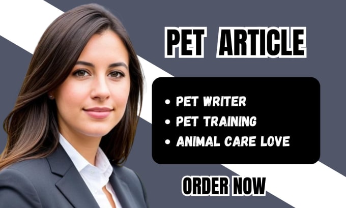 Gig Preview - Write seo blog article, animal care,pet writer