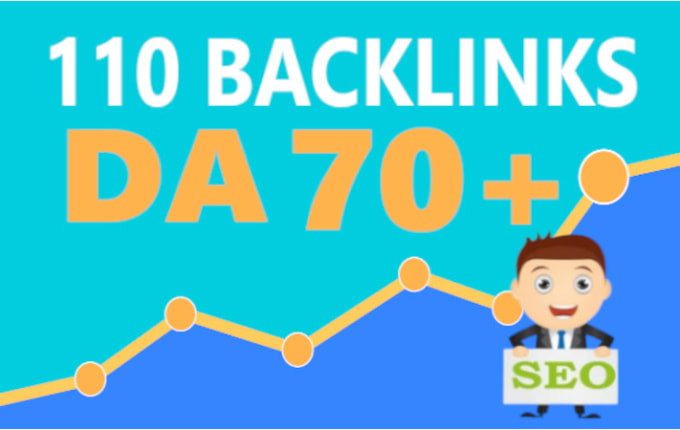 Gig Preview - Do 110 link building da 70 up to increase domain authority