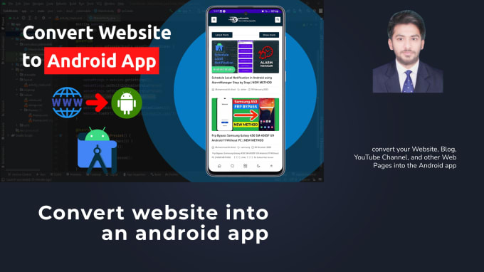 Gig Preview - Convert your website into an android app in one hour