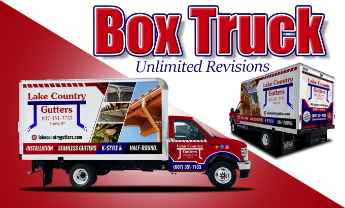 Bestseller - attractive box truck wrap, box trailer, food trailer, events trailer wrap design