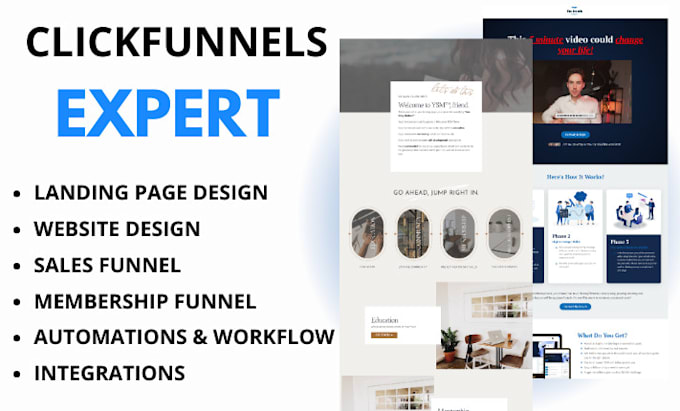 Gig Preview - Be your clickfunnels, clickfunnels sales funnel, landing page, cf 2 0 expert