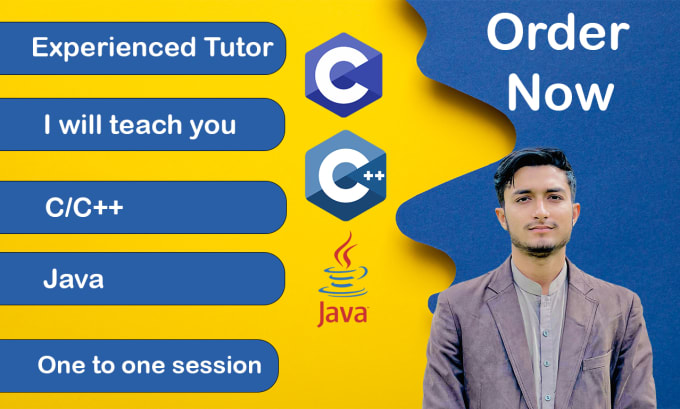 Gig Preview - Teach you c, cpp and java from basic to advance level