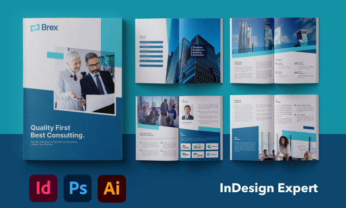 Gig Preview - Design trifold bifold brochure, product catalog, annual report, booklet, handout