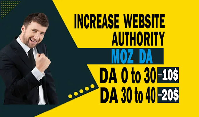 Gig Preview - Increase domain authority moz da with high quality backlinks