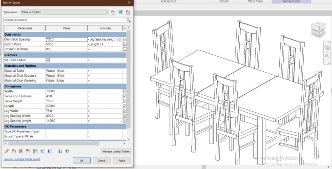 Gig Preview - Make bim parametric family for revit project