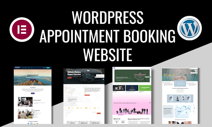 Gig Preview - Be your wordpress appointment booking website developer on elementor