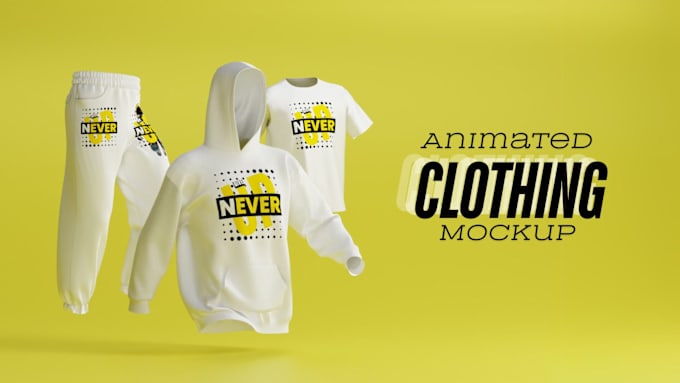 Gig Preview - Create animated apparel mockups for your brand