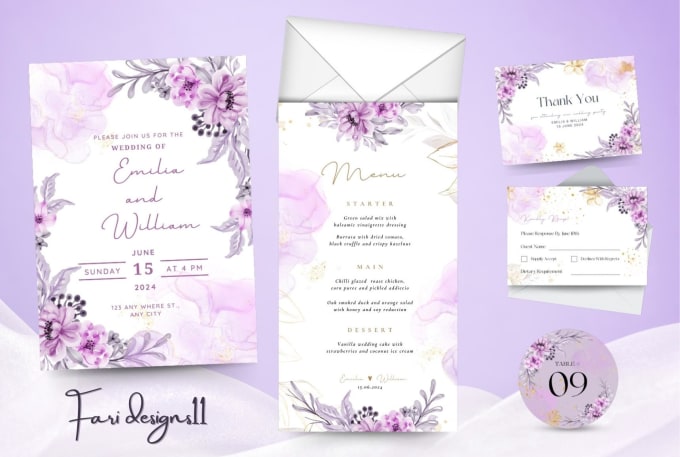 Gig Preview - Beautifully customized wedding cards, save the date or any invitation design