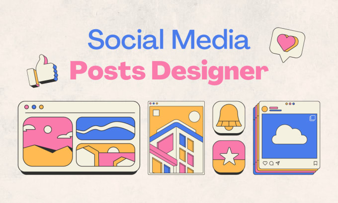 Gig Preview - Be your canva social media post and gif designer