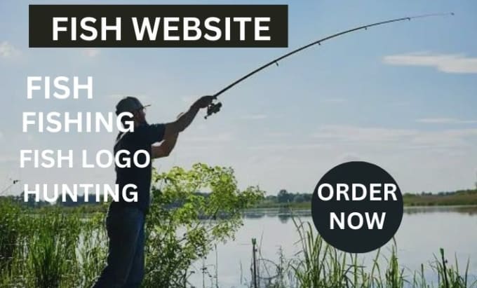 Gig Preview - Design fish website fish logo hunting fishing website fishing seo farm website