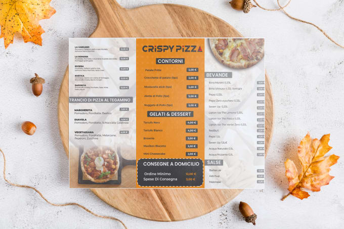 Gig Preview - Create chalkboard menu design, digital menu board,  food menu, restaurant menu