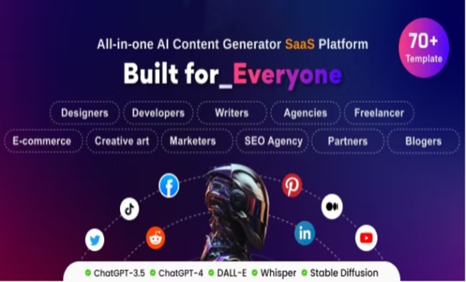 Gig Preview - Build ai websites saas for content and image generator