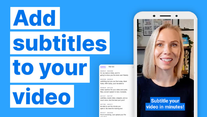 Gig Preview - Do a  captions to your videos of any platform