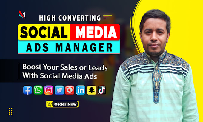 Gig Preview - Be high converting social media ads manager, meta ads, facebook ads, tik tok ads